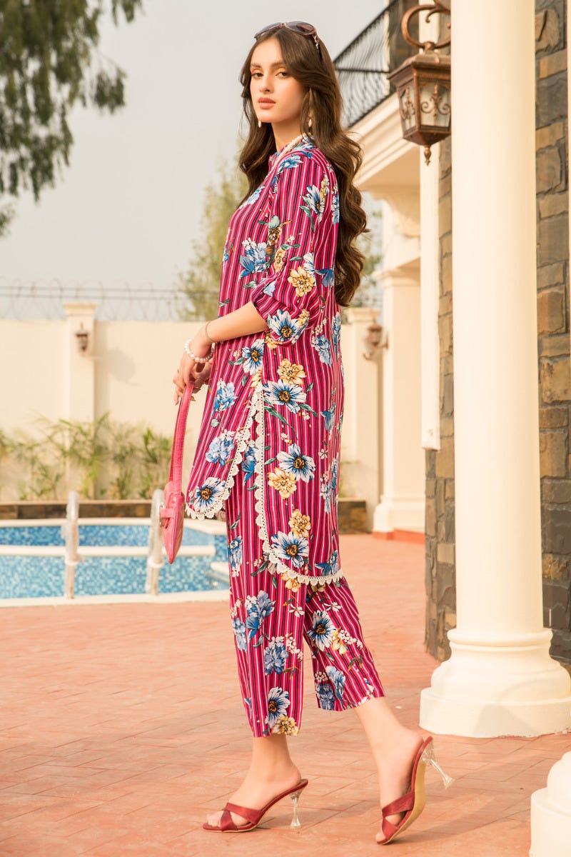 Winter Linen 2 Pcs Ready to Wear Dress by Sakeena Hasan 03