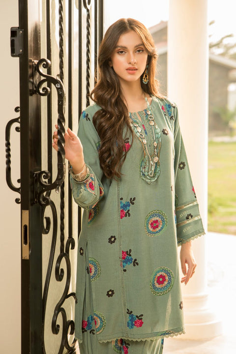 Winter Linen 2 Pcs Ready to Wear Dress by Sakeena Hasan 06