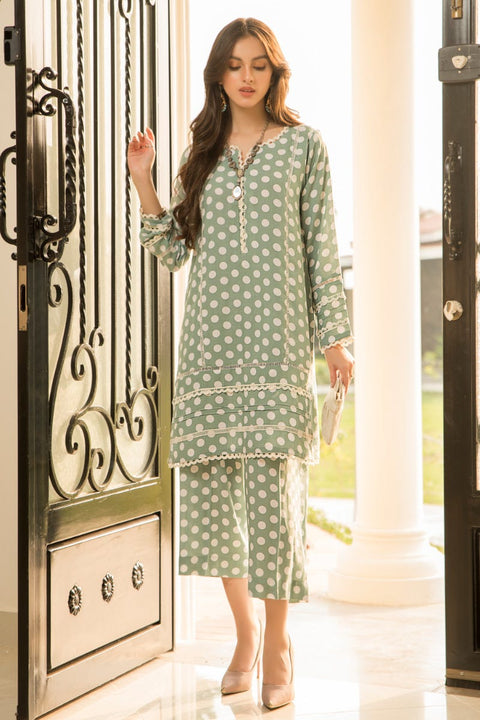 Winter Linen 2 Pcs Ready to Wear Dress by Sakeena Hasan 12