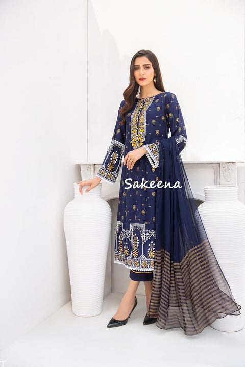 Winter Ready to Wear 3 Pcs Collection by Sakeena Hasan 07