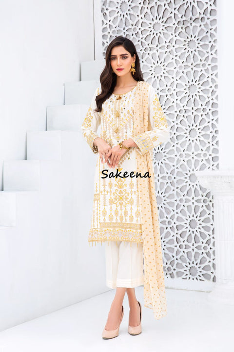 Winter Ready to Wear 3 Pcs Collection by Sakeena Hasan 02