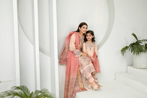 3pc Viscose Ready to Wear Embroidered Dress 05