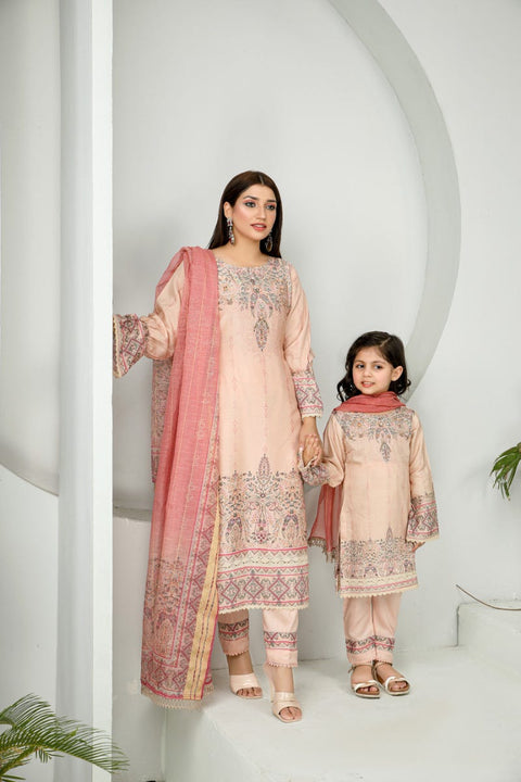3pc Viscose Ready to Wear Embroidered Dress 05