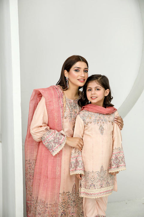 3pc Viscose Ready to Wear Embroidered Dress 05