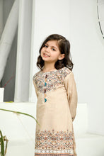 3pc Kids Viscose Ready to Wear Embroidered Dress