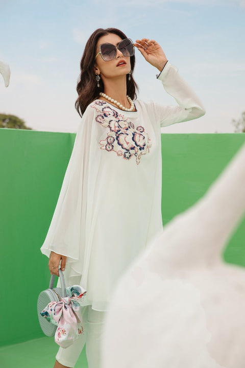 Luxury Georgette Hand Embellished Cape by Simrans 01