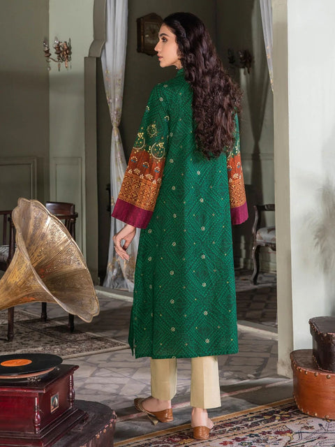2pc LimeLight Khaddar Dress 2513-Green