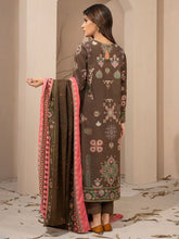 3pc Khaddar Winter Dress u2617-Brown