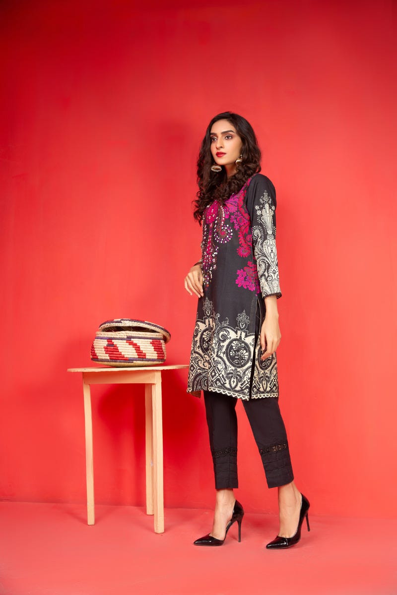 Khadar Ready to Wear Handwork 2 Pcs Dress by Zaiwa 07