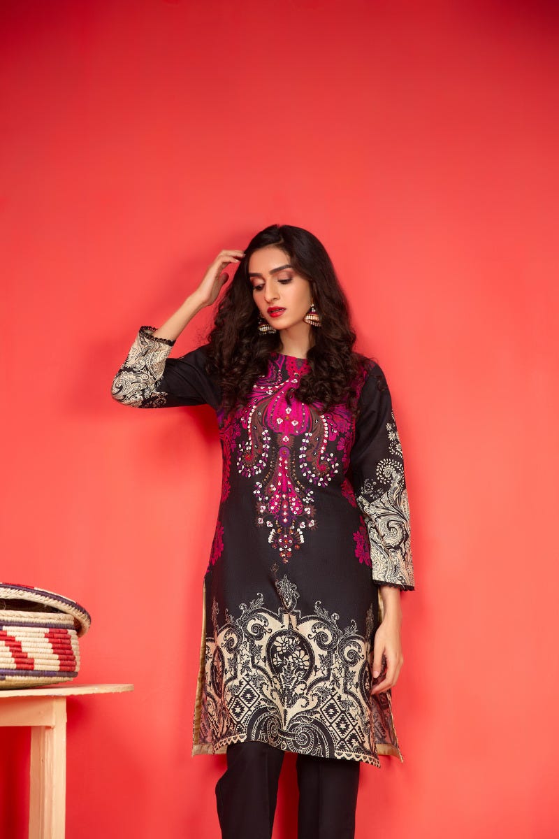 Khadar Ready to Wear Handwork 2 Pcs Dress by Zaiwa 07
