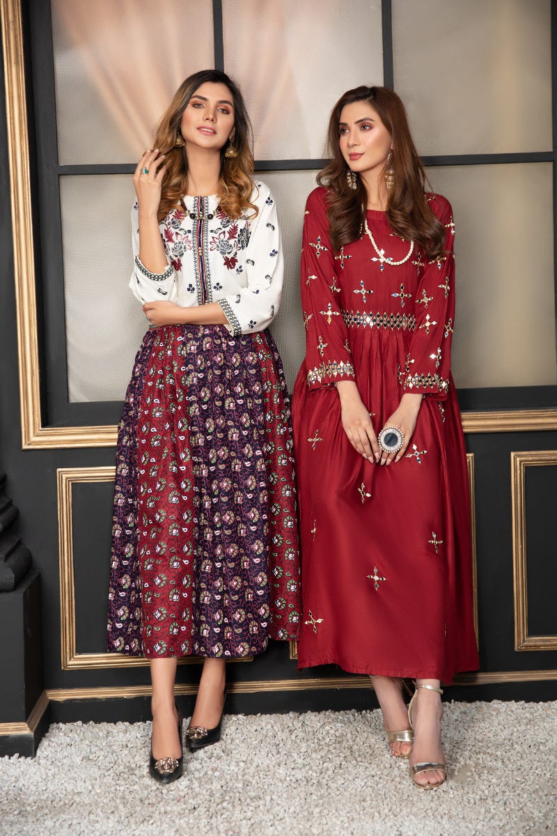 Ready to Wear Handwork Kurta by Zaiwa 13