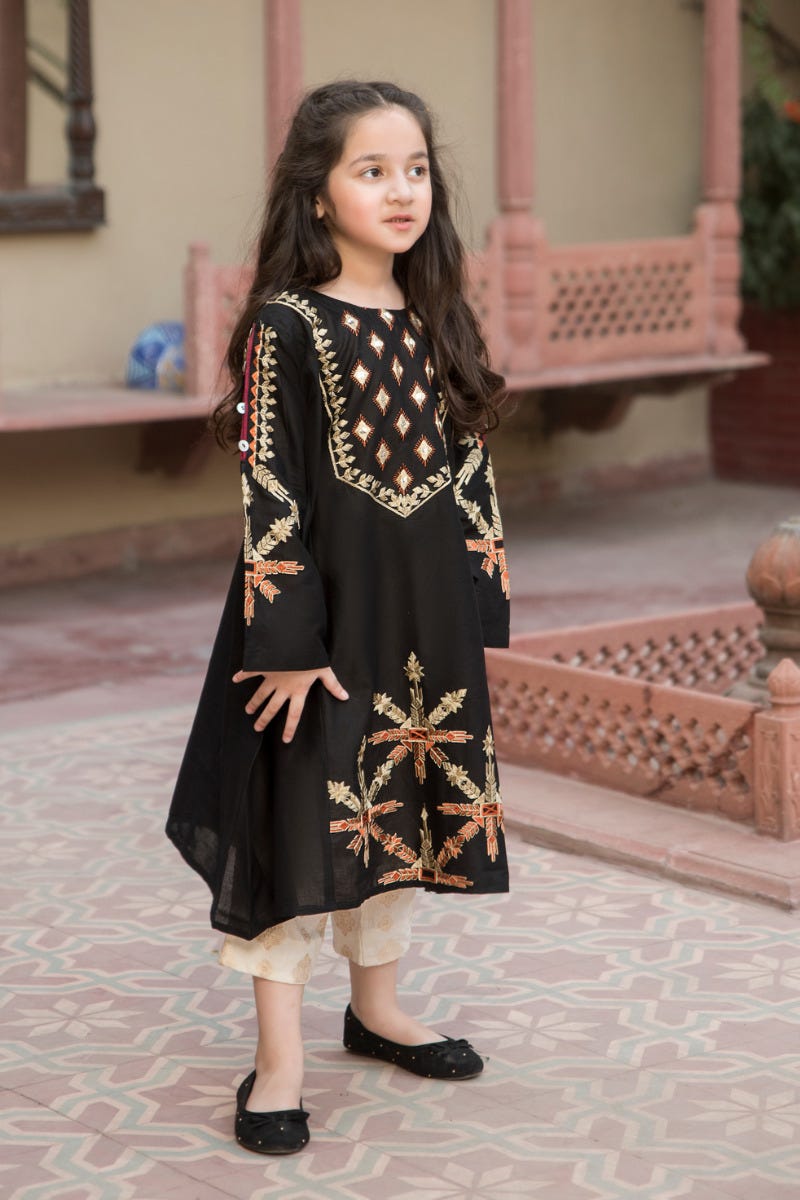 Kids Eid Ready to Wear 2 Pcs Collection by Zaiwa 01