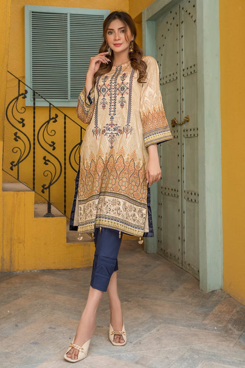 Ready to Wear 2 Pcs Lawn Embroidered Collection by Zaiwa 09