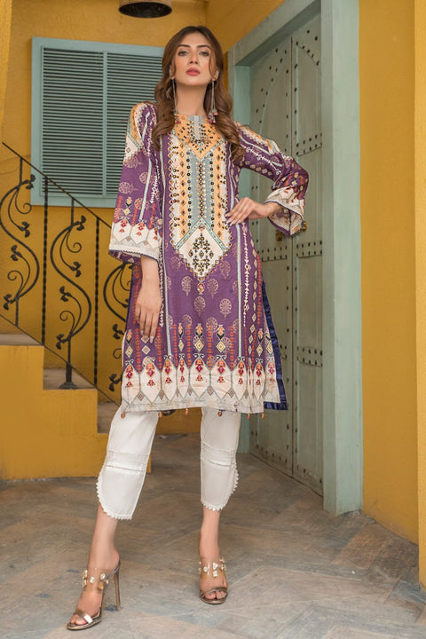 Ready to Wear 2 Pcs Lawn Embroidered Collection by Zaiwa 14