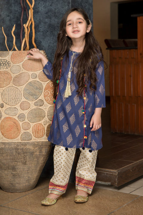 Girls Ready to Wear Jacquard Kurta 09