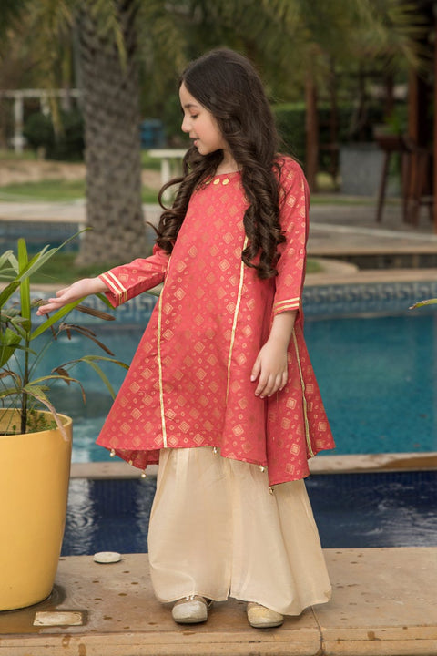 Girls Ready to Wear Jacquard Kurta 13