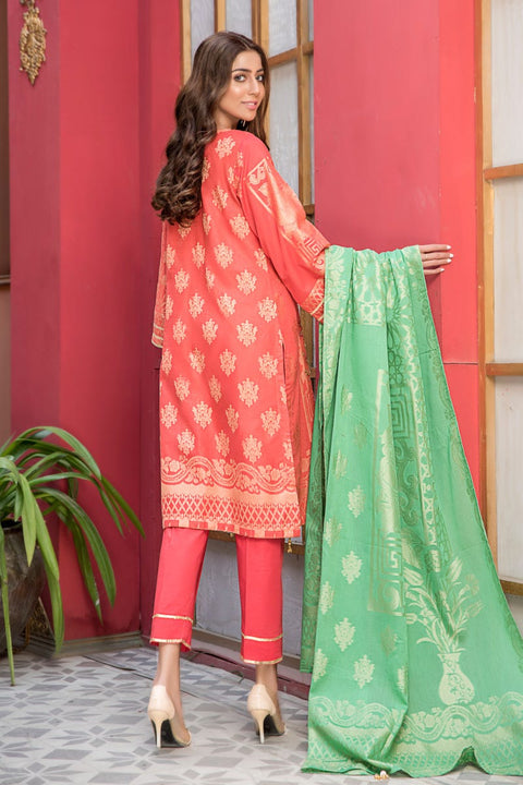 Jacquard Lawn Ready to Wear Dress with Handwork by Zaiwa 12