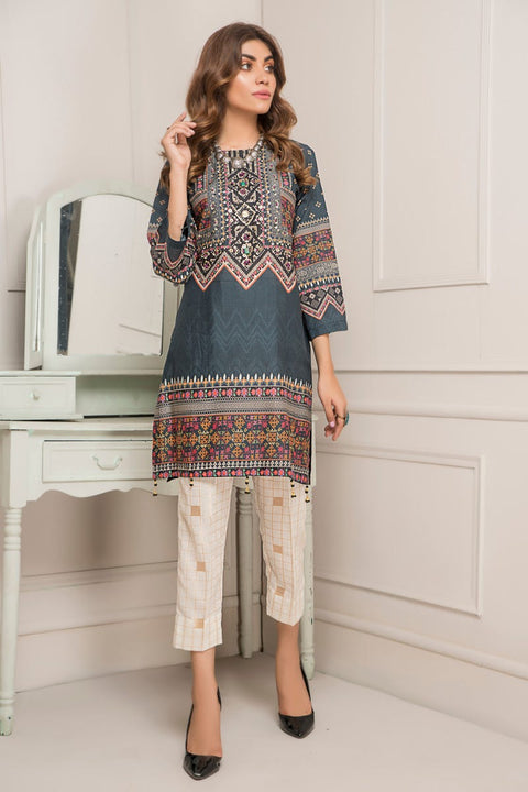 Ready to Wear Lawn 2 Pcs Hand Work Dress by Zaiwa 06