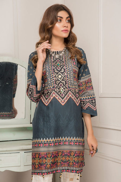 Ready to Wear Lawn 2 Pcs Hand Work Dress by Zaiwa 06