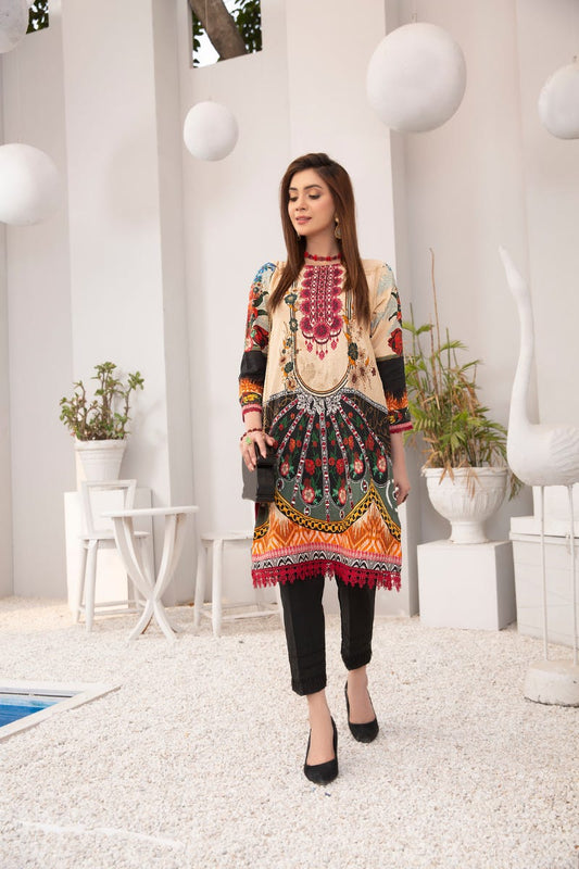 Winter 2 Pcs Ready to Wear Hand Embroidered Collection by Zaiwa 05