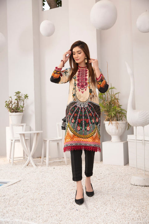 Winter 2 Pcs Ready to Wear Hand Embroidered Collection by Zaiwa 05