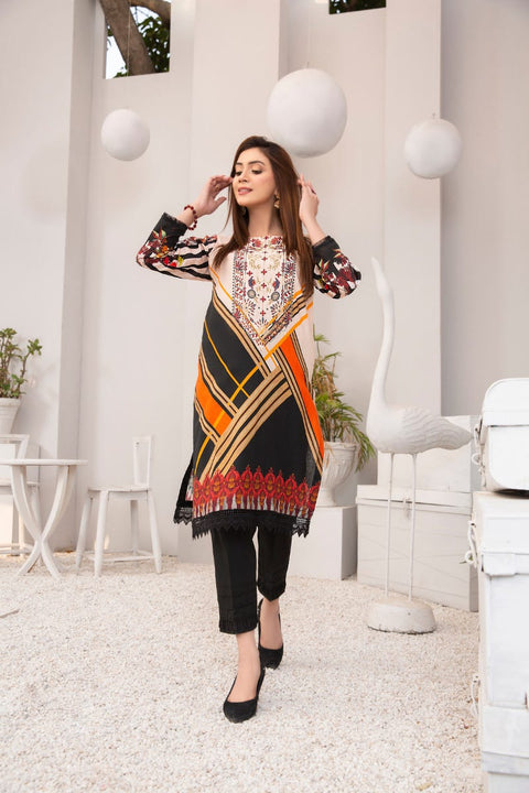 Winter 2 Pcs Ready to Wear Hand Embroidered Collection by Zaiwa 07