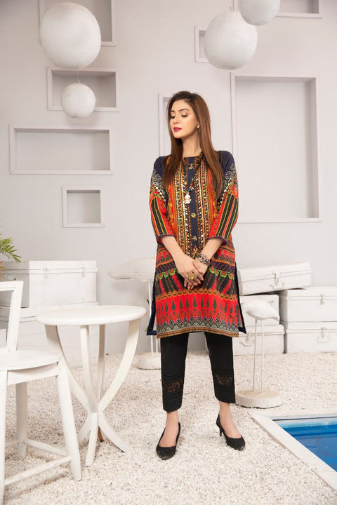 Winter 2 Pcs Ready to Wear Hand Embroidered Collection by Zaiwa 09