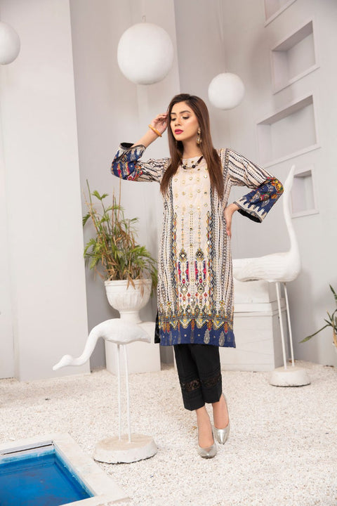 Winter Ready to Wear Kurta Hand Embroidered Collection by Zaiwa 12