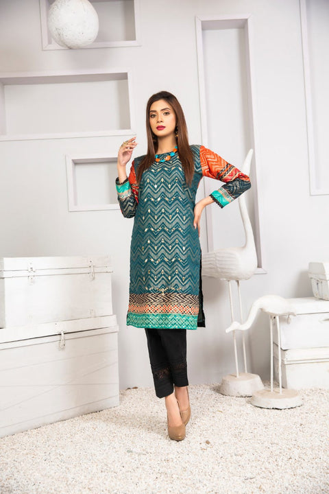 Winter  Ready to Wear Kurta Hand Embroidered Collection by Zaiwa 13