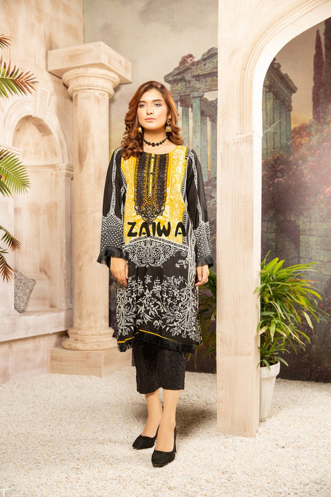 Winter Ready to Wear Embroidered Kurta by Zaiwa