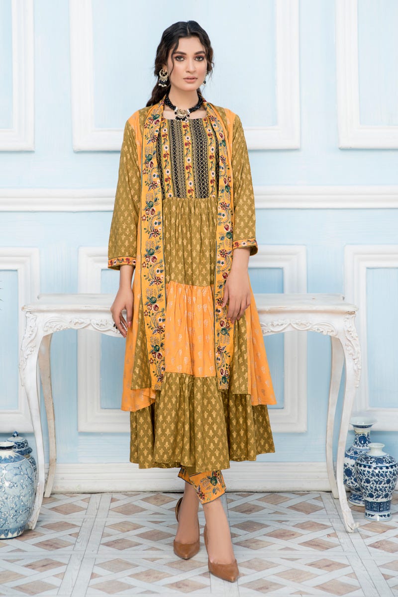 Zaiwa Linen Embroidered Gown ZWX03