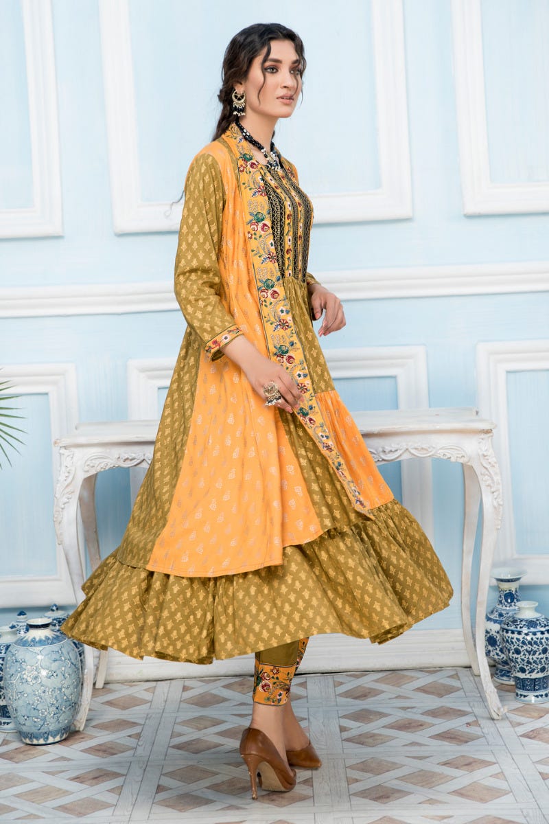 Zaiwa Linen Embroidered Gown ZWX03