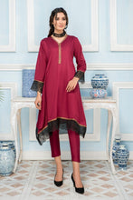 Zaiwa 2pc Corduroy Embroidered Dress by ZWX02