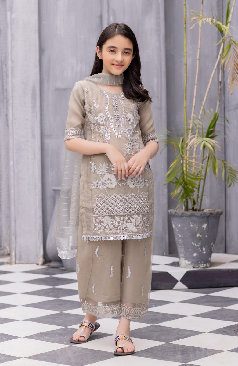 Kids Formal Organza Ready to Wear Embroidered Collection by Zara Manan Kids Formal Organza Ready to Wear Embroidered Collection by Zara Manan