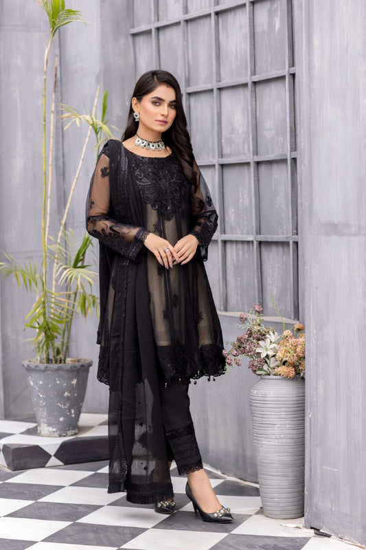 Formal Organza Ready to Wear Embroidered Collection by Zara Manan 01