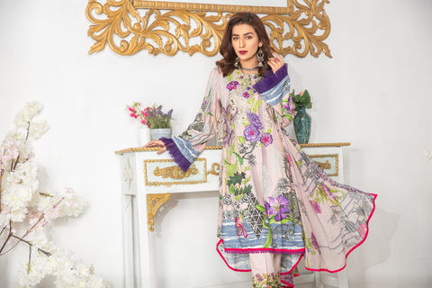 Ready to Wear Handwork Detailed 3 Pcs Dress by Zimal 05