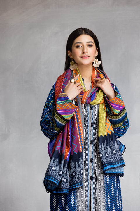 Winter Khadar 3 Pcs Dress by Zimal 04