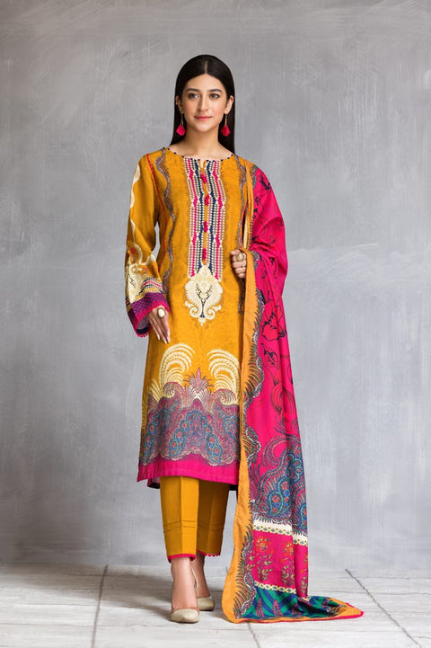 Winter Khadar 3 Pcs Dress by Zimal 02