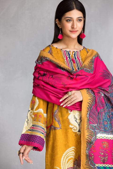 Winter Khadar 3 Pcs Dress by Zimal 02
