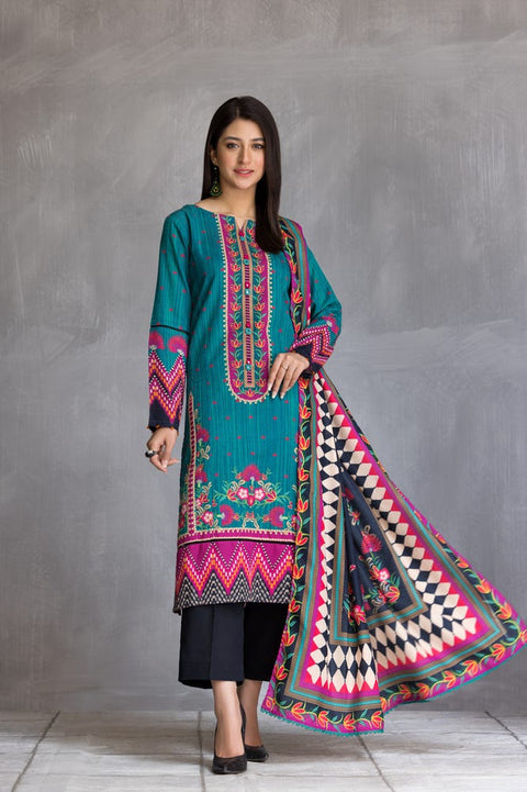 Winter Khadar 3 Pcs Dress by Zimal 09