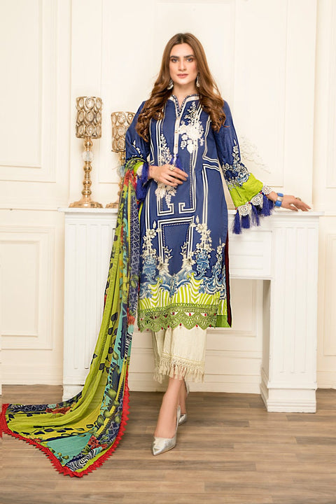 Ready to Wear Lawn Embroidered 3Pcs Collection by Zimal 02