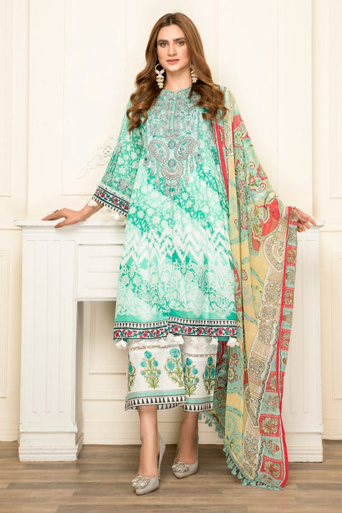 Ready to Wear Lawn Embroidered 3Pcs Collection by Zimal 10