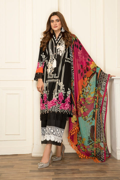 Ready to Wear Lawn Embroidered 3Pcs Collection by Zimal 01