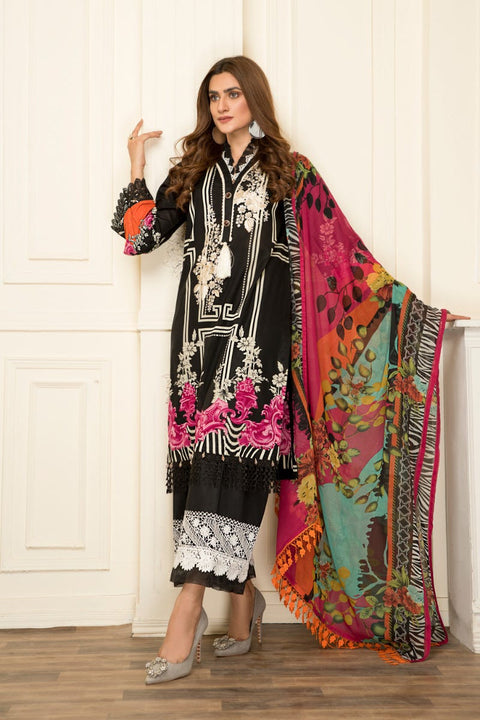 Ready to Wear Lawn Embroidered 3Pcs Collection by Zimal 01