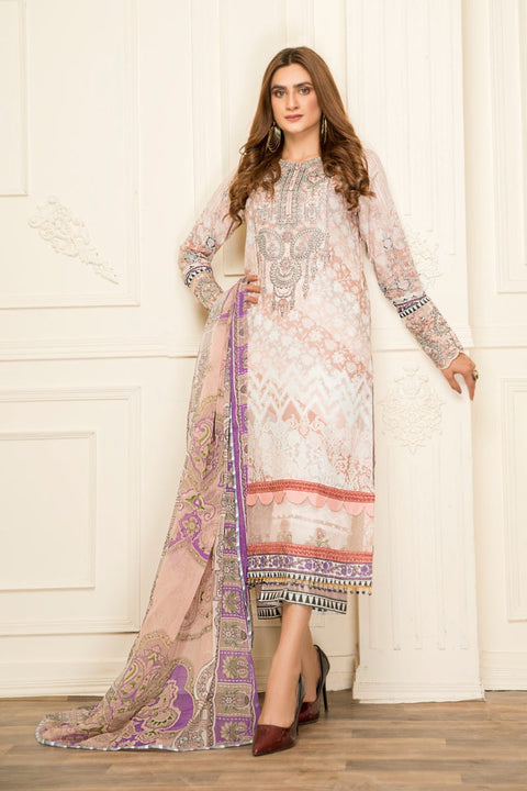 Ready to Wear Lawn Embroidered 3Pcs Collection by Zimal 09