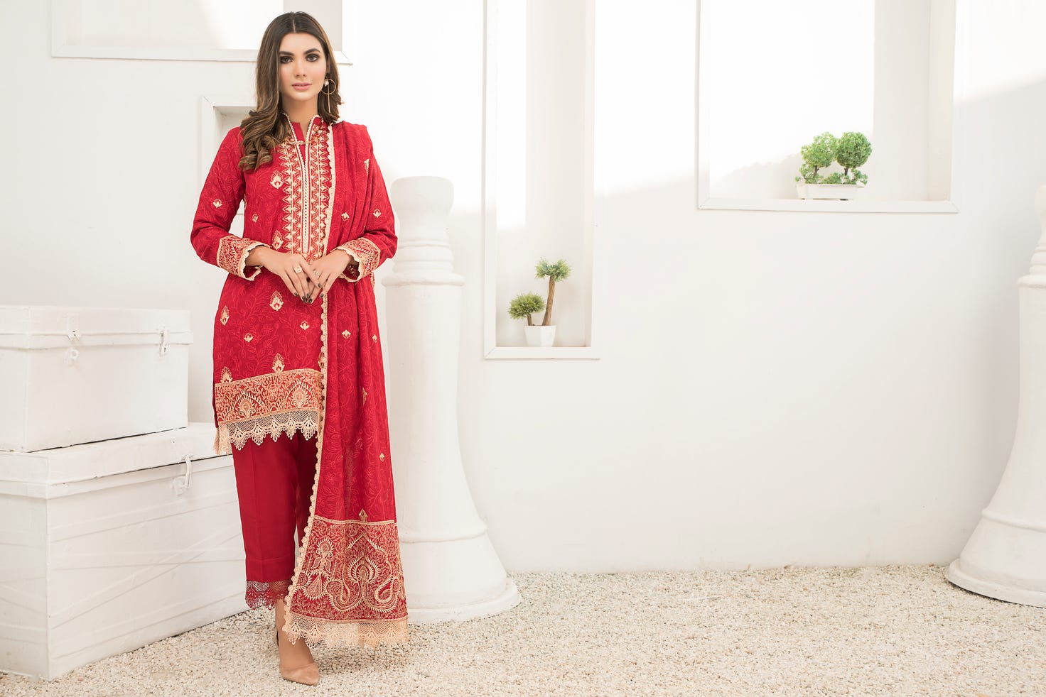 Winter Karandi 3 Pcs Embroidered Shawl Collection by Zimal 04