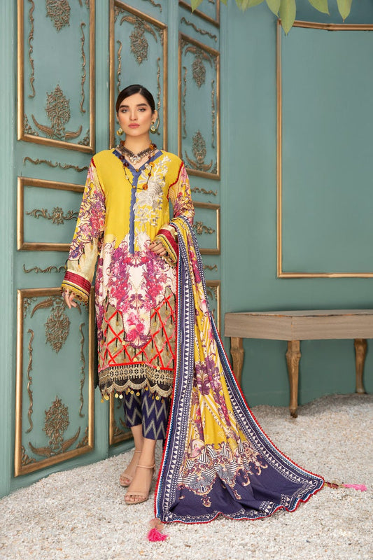 Winter Luxury Ready to Wear 3 Pcs Collection by Zimal 04