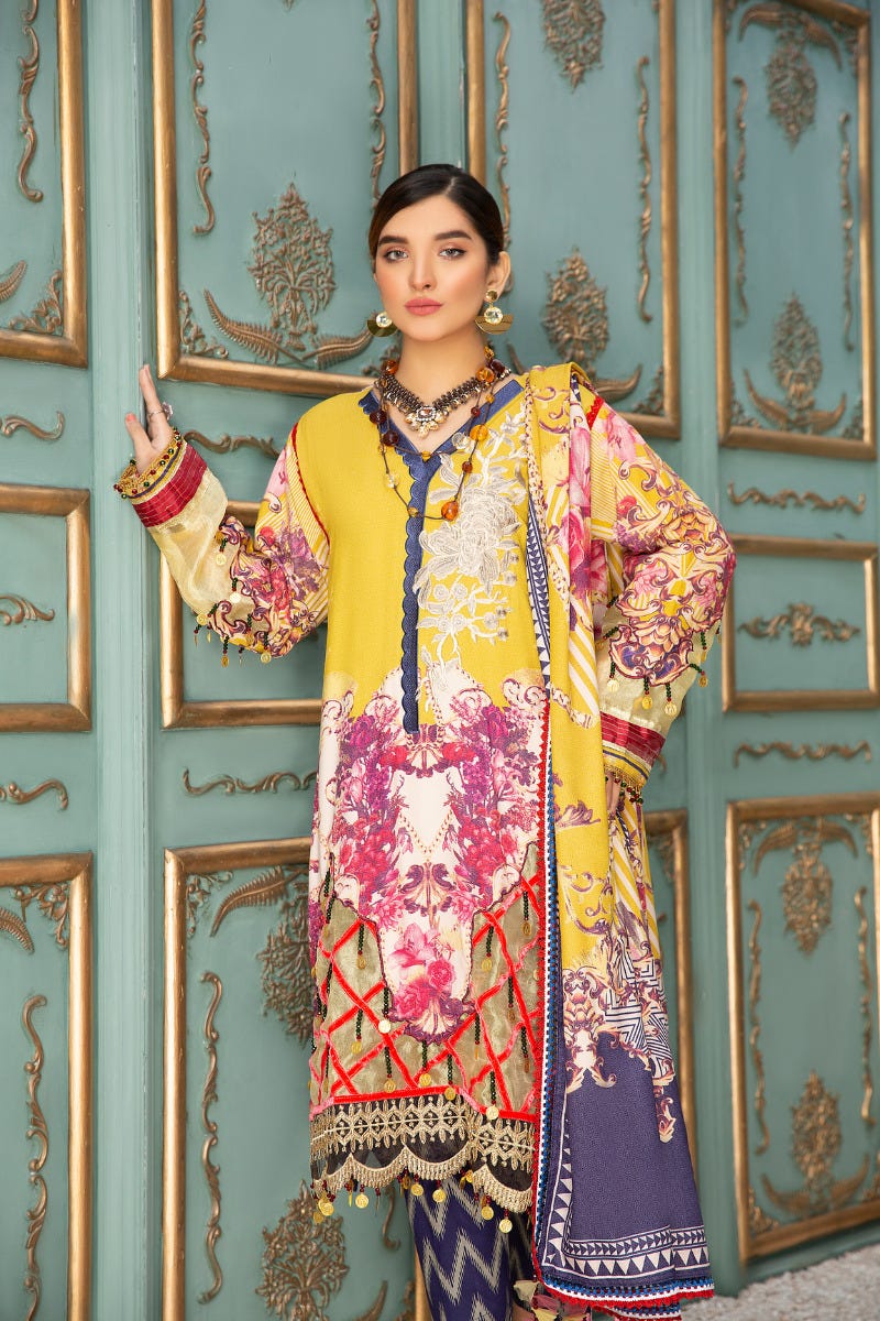 Winter Luxury Ready to Wear 3 Pcs Collection by Zimal 04