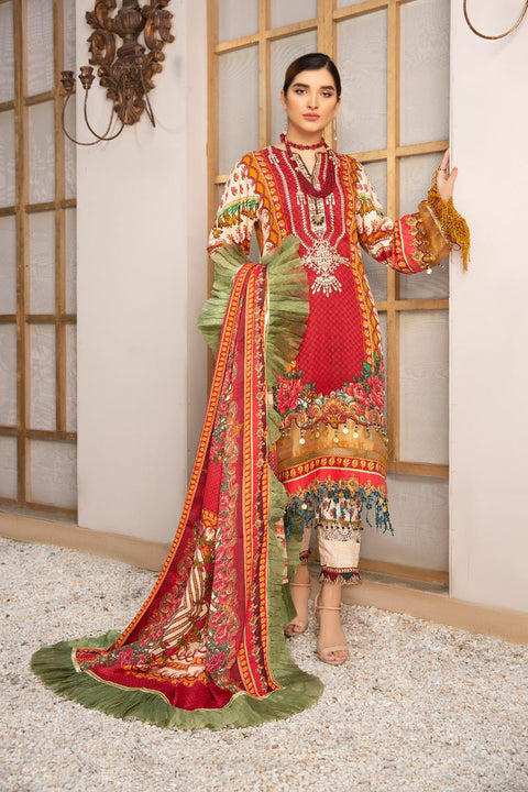 Winter Luxury Ready to Wear 3 Pcs Collection by Zimal 07