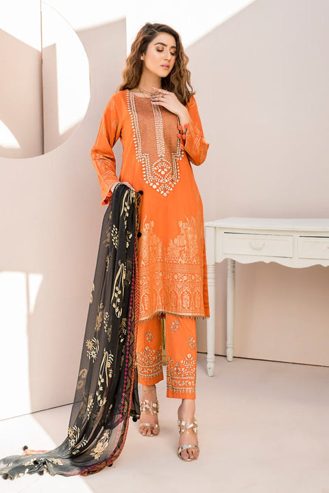 Ready to Wear Embroidered Lawn 3 Pcs Collection by Zimal 04